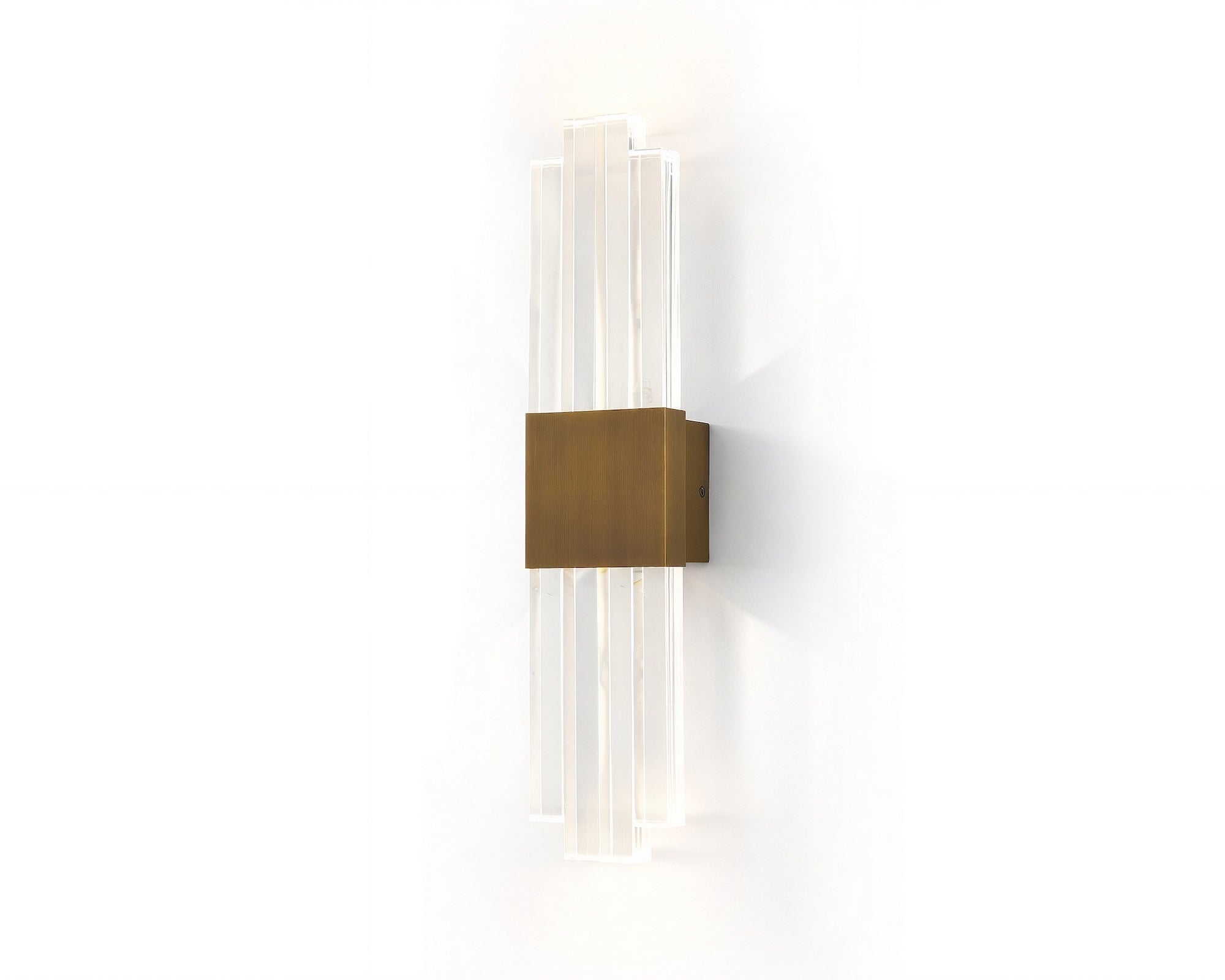 Liang & Eimil Bravura IP44 Wall Light - Acrylic and Brushed Brass