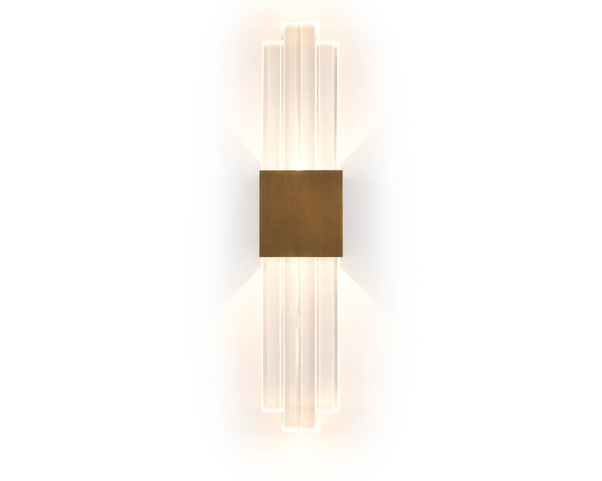 Liang & Eimil Bravura IP44 Wall Light - Acrylic and Brushed Brass