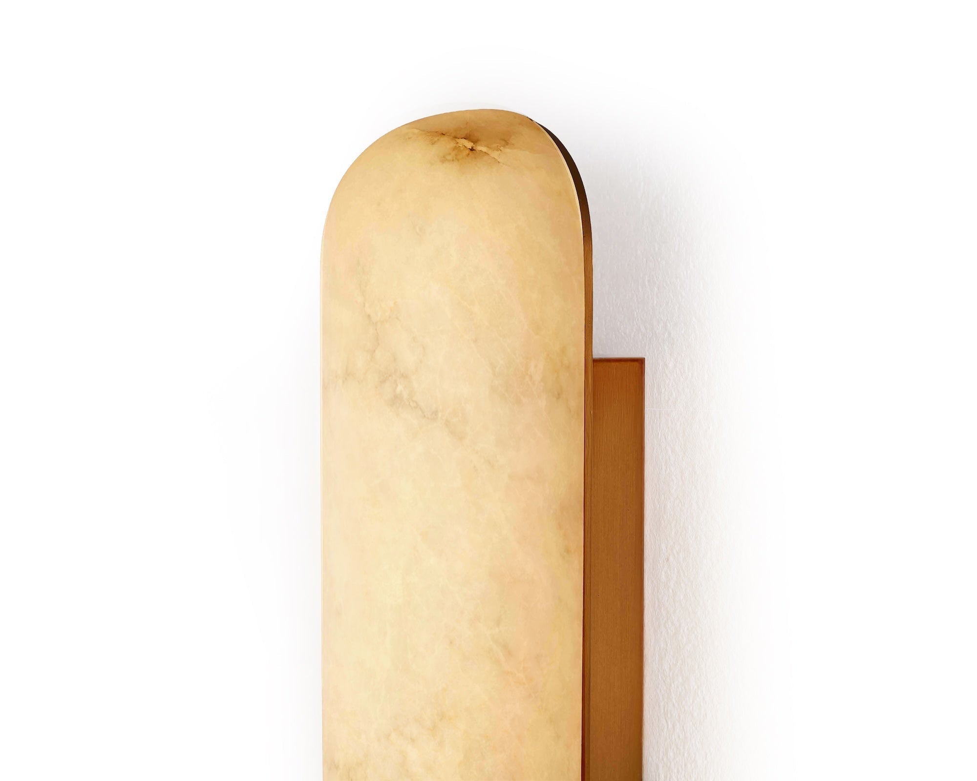 Liang & Eimil Alura IP44 Wall Light - Alabaster and Brushed Brass