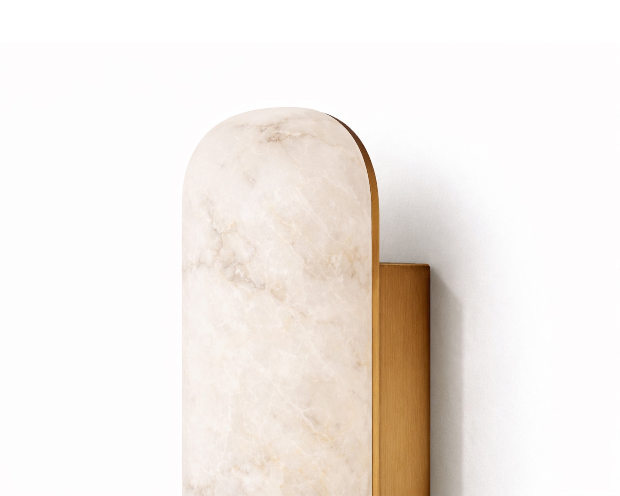 Liang & Eimil Alura IP44 Wall Light - Alabaster and Brushed Brass