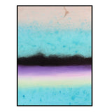 Polychrome Flow II Oil Painting - Blue, Purple and Black