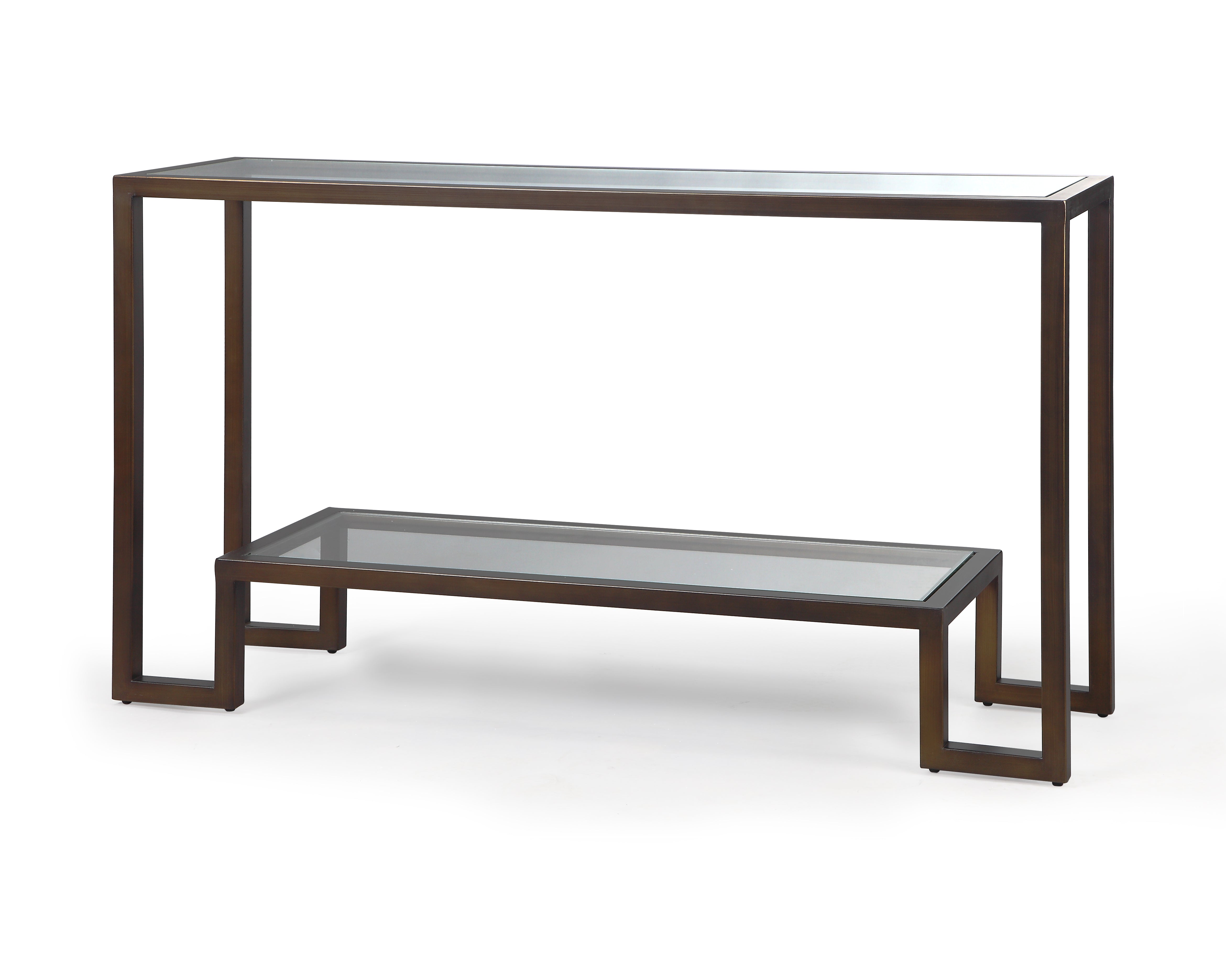 Liang & Eimil Ming Bronze & Glass Console Table