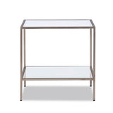 Oliver Side Table  -  Antique Silver