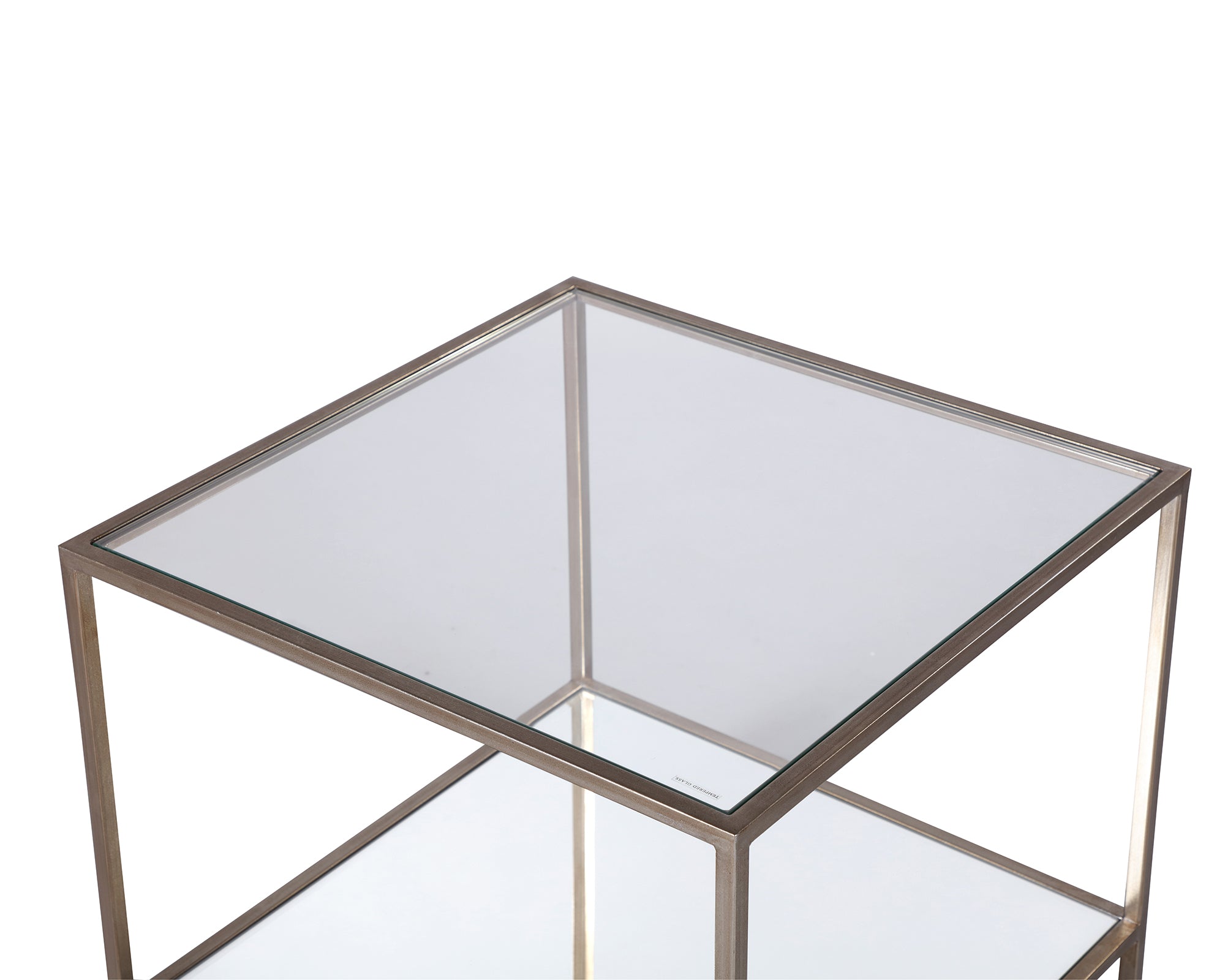 Oliver Side Table  -  Antique Silver