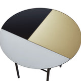 Orphenus Side Table - Matt Black on Steel