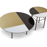 Orphenus Side Table - Matt Black on Steel