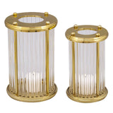 Bethany Hurricane Candle Holder - Gold Large