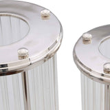 Bethany Hurricane Candle Holder - Nickel Small