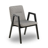 Liang & Eimil Benson Dining Chair with Spike Black Fabric Upholstery