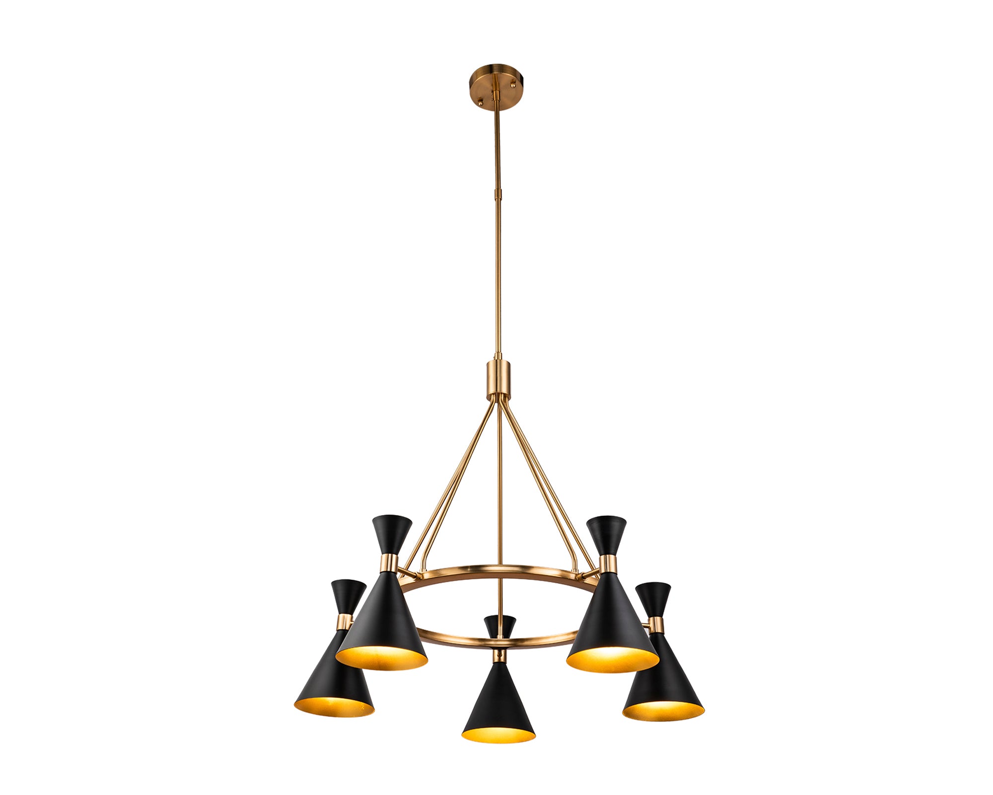 Kensington Pendant Lamp  -  Black Antique Blass