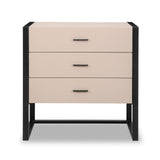 Almati Chest of Drawers - Mink Faux Leather