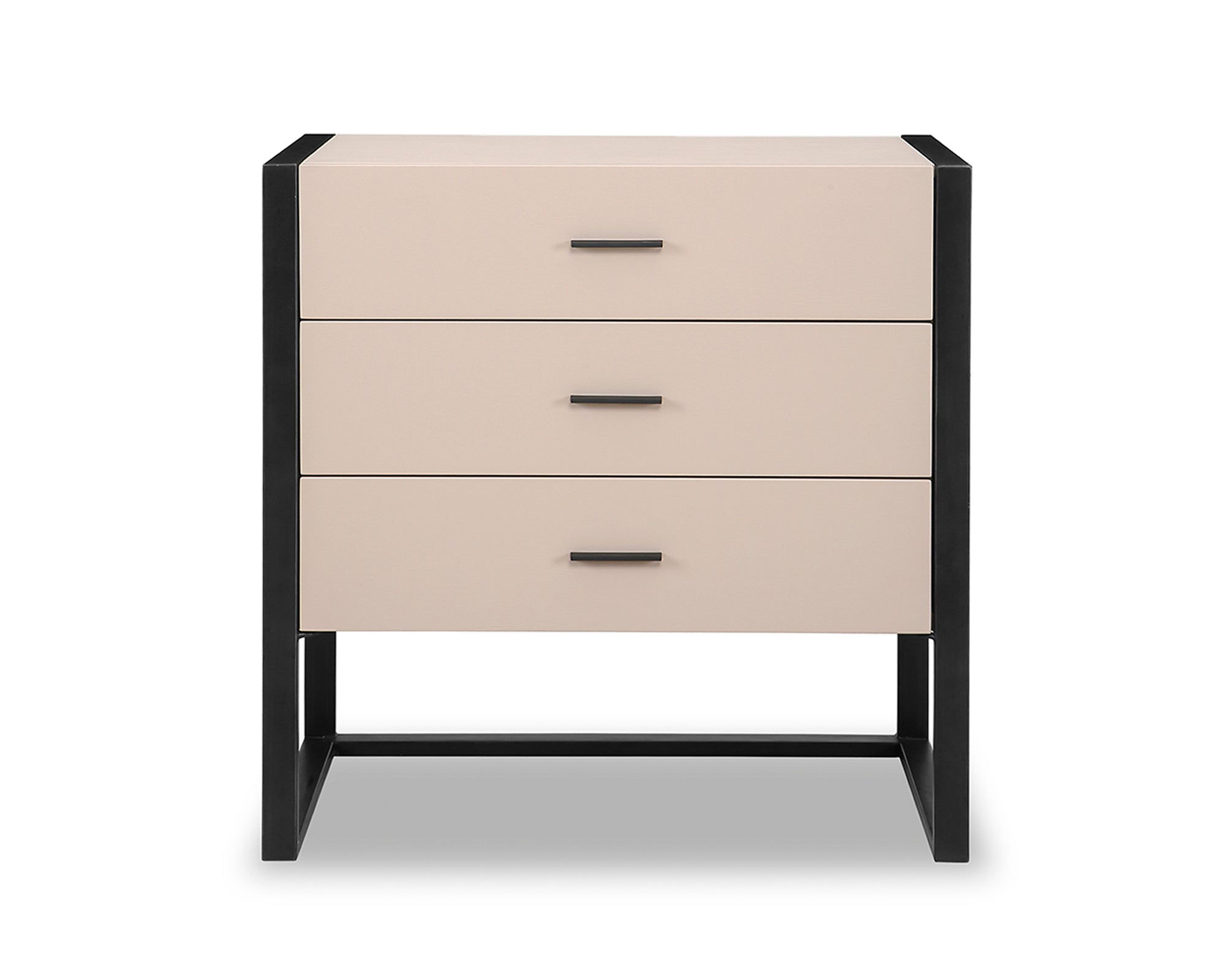 Almati Chest of Drawers - Mink Faux Leather