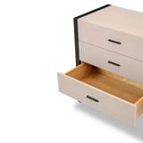 Almati Chest of Drawer - Mink Faux Leather