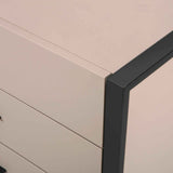 Almati Chest of Drawer - Mink Faux Leather