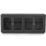 York Sideboard - Oak Veneer and Glass
