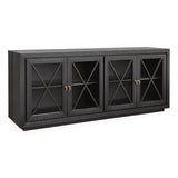 York Sideboard - Oak Veneer and Glass