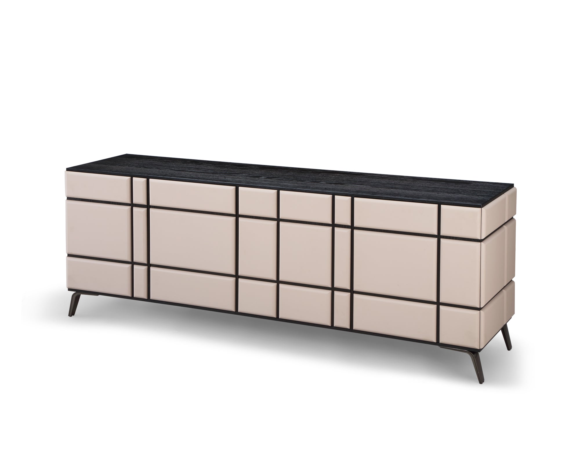 Liang & Eimil Tartan Sideboard in Mink and Dark Brown Oak Veneer