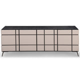 Tartan Sideboard - Dark Brown Oak Veneer and Mink