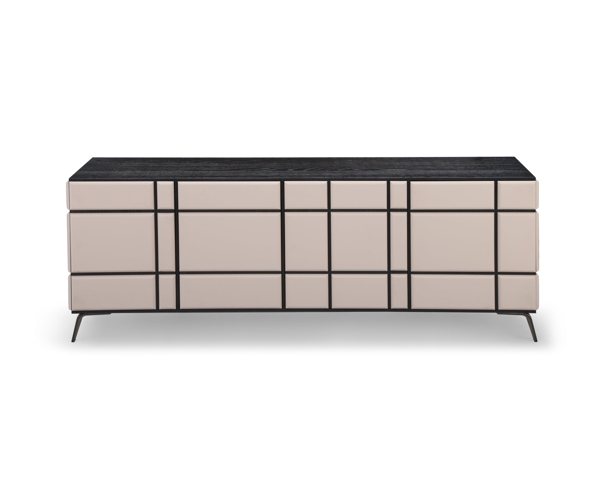 Tartan Sideboard - Dark Brown Oak Veneer and Mink