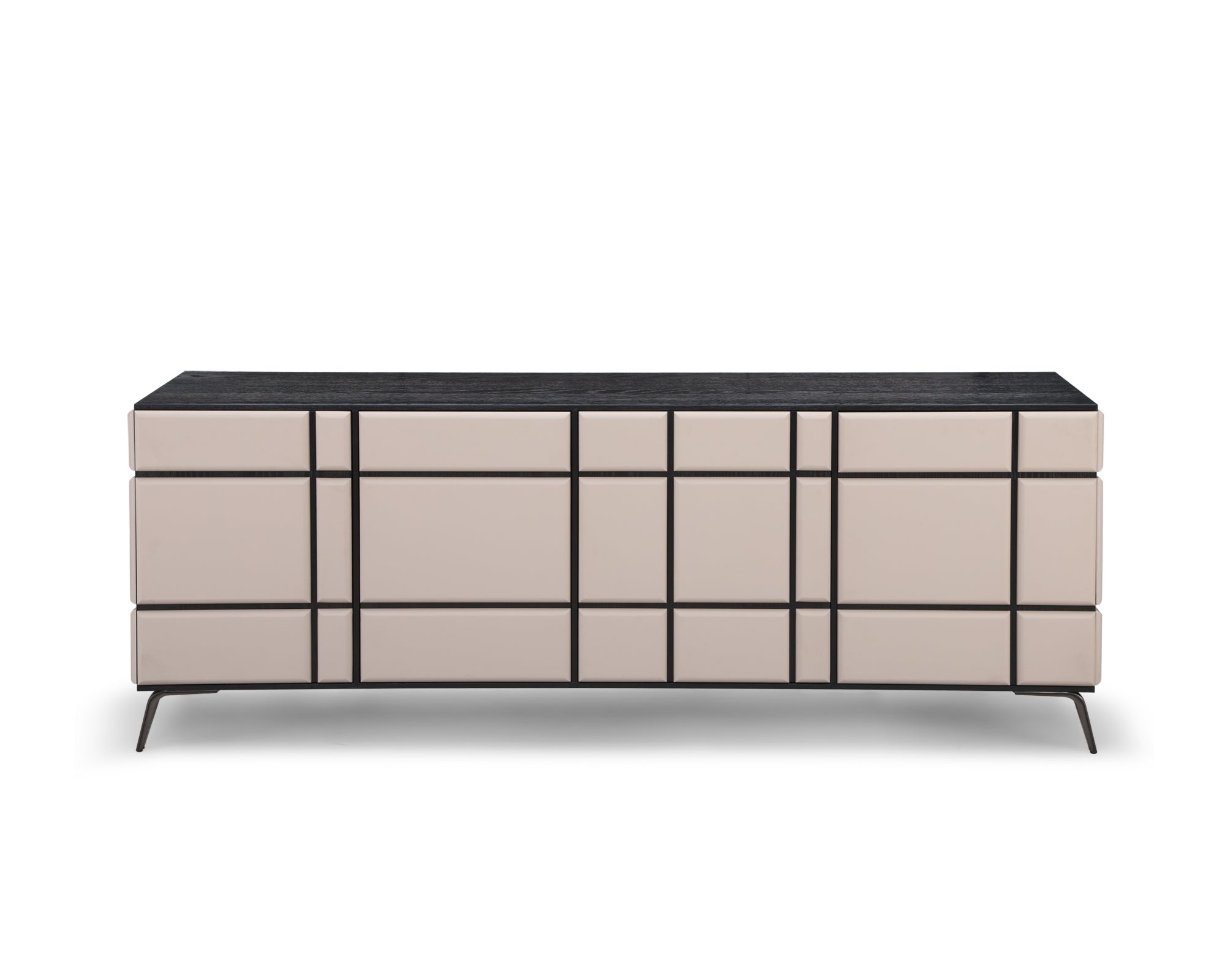 Tartan Sideboard - Dark Brown Oak Veneer and Mink