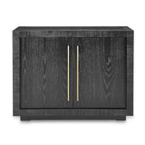 Kent Sideboard 2 Doors - Wenge Finish, Brass Finish