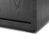 Kent Sideboard 2 Doors - Wenge Finish, Brass Finish