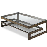 Ziggi Coffee Table - Antique Bronze Hairline Finish