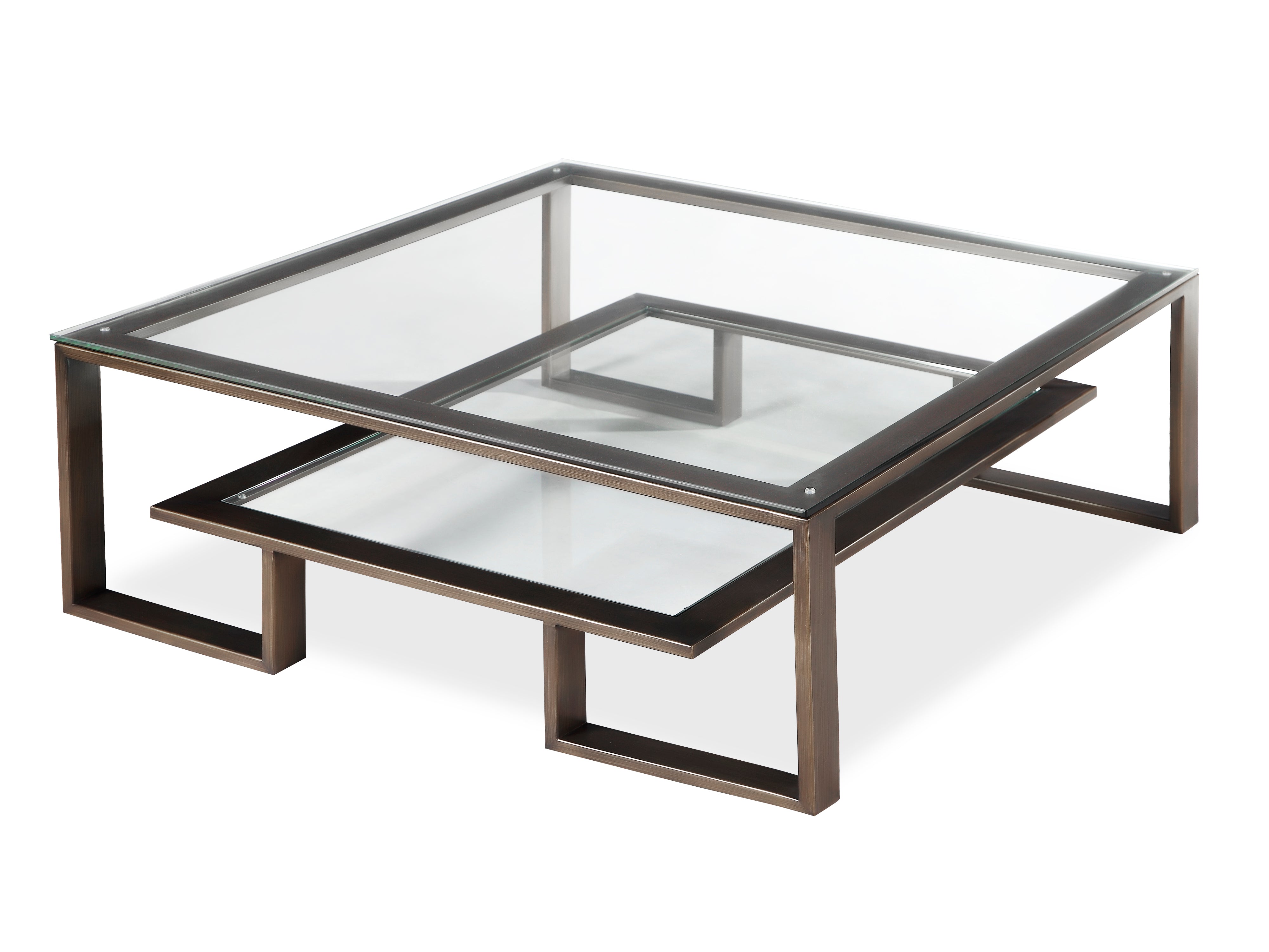 Liang & Eimil Mayfair Coffee Table with Glass and Antique Bronze