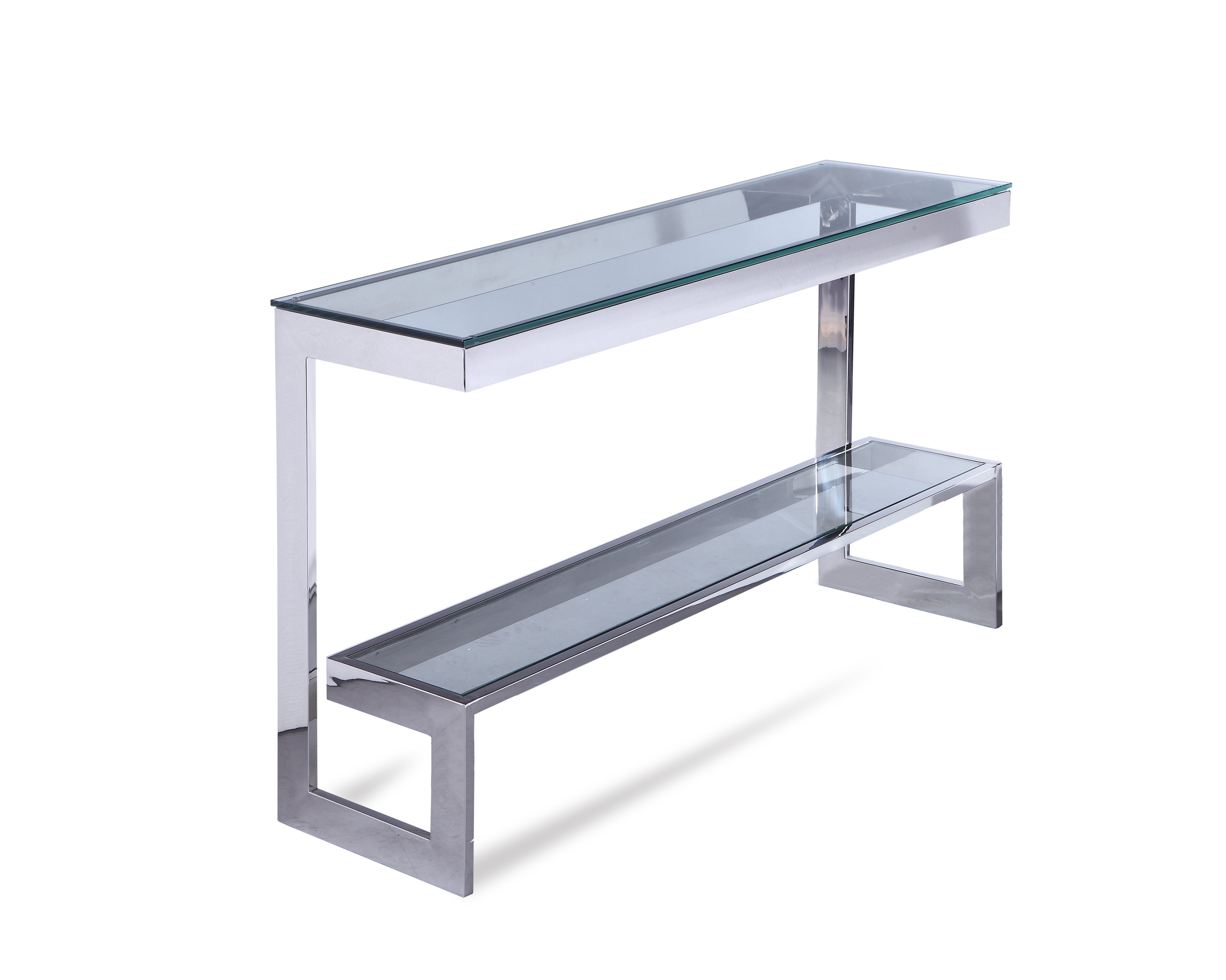 Liang & Eimil Ziggi Silver & Glass Console Table