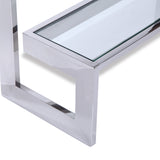 Ziggi Console Table - Antique Bronze Hairline Finish