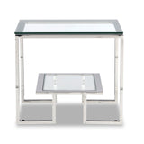 Mayfair Side Table  -  Stainless Steel