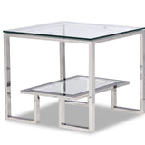 Mayfair Side Table  -  Stainless Steel