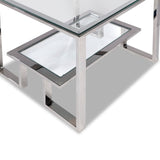 Mayfair Side Table  -  Stainless Steel