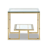 Mayfair Side Table  -  Polished Brass