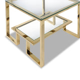 Mayfair Side Table  -  Polished Brass