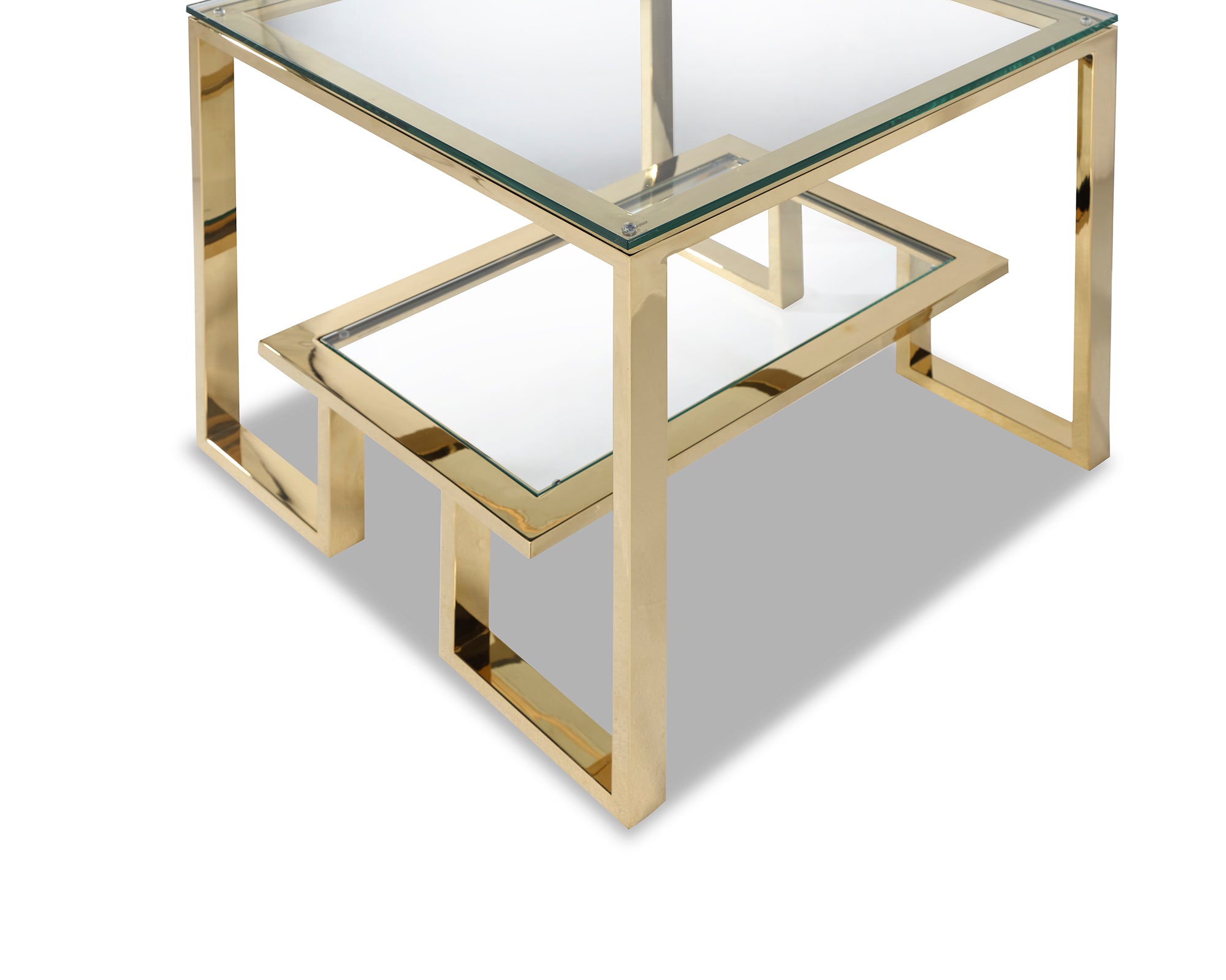 Mayfair Side Table  -  Polished Brass