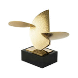 Agar Sculpture- Polished Brass