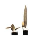 Agar Sculpture- Polished Brass