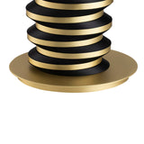 Jacquard Table Lamp - Brushed Brass, Matt Black