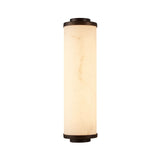 Liang & Eimil Fento IP44 Wall Lamp - Antique Bronze and Alabaster Effect - Small