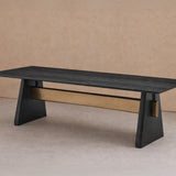 Liang & Eimil Walden Dining Table – Black Ash Veneer/ Brushed Brass