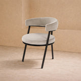Liang & Eimil Bonnet Dining Chair in Kaster Light Grey