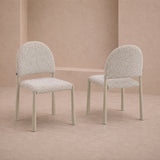 Liang & Eimil Noma Dining Chair – Ripley Grav & Gloss Ivory (Set of 2)