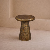 Liang & Eimil Cotto Side Table – Textured Antique Brass