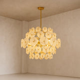 Liang & Eimil Momo Chandelier – Antique Brass & Alabaster Effect