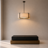 Liang & Eimil Sanderson Pendant Lamp with Matt Black Steel Frame – Excess Stock