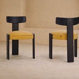 Liang & Eimil Albi Dining Chair – Morgan Ochre Chenille (Set of 2)