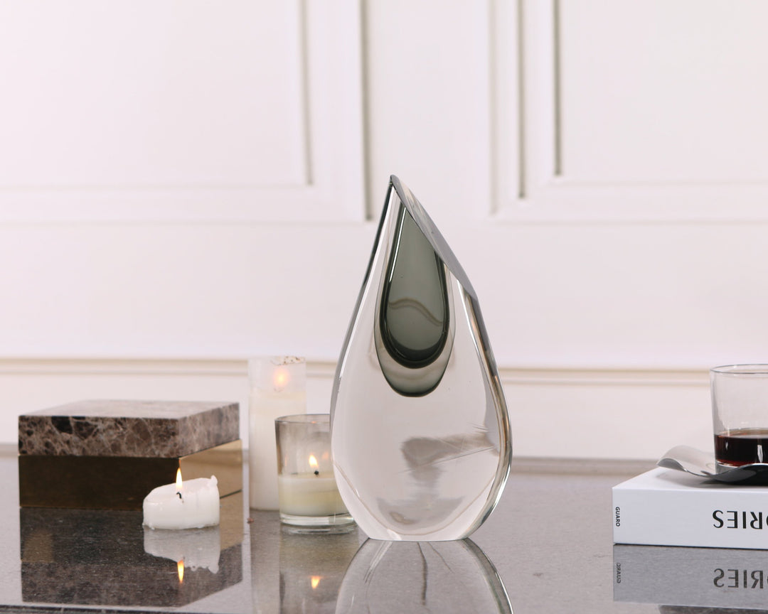 Liang & Eimil Fyre Glass Vase – Grey