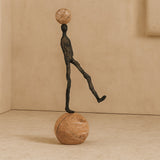 Liang & Eimil Motus Sculpture –  Dark Bronze/Marble