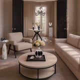 Liang & Eimil Alcana Coffee Table – Cloud Stained Oak and Black Textured Metal